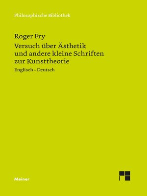 cover image of Versuch über Ästhetik und andere kleine Schriften zur Kunsttheorie